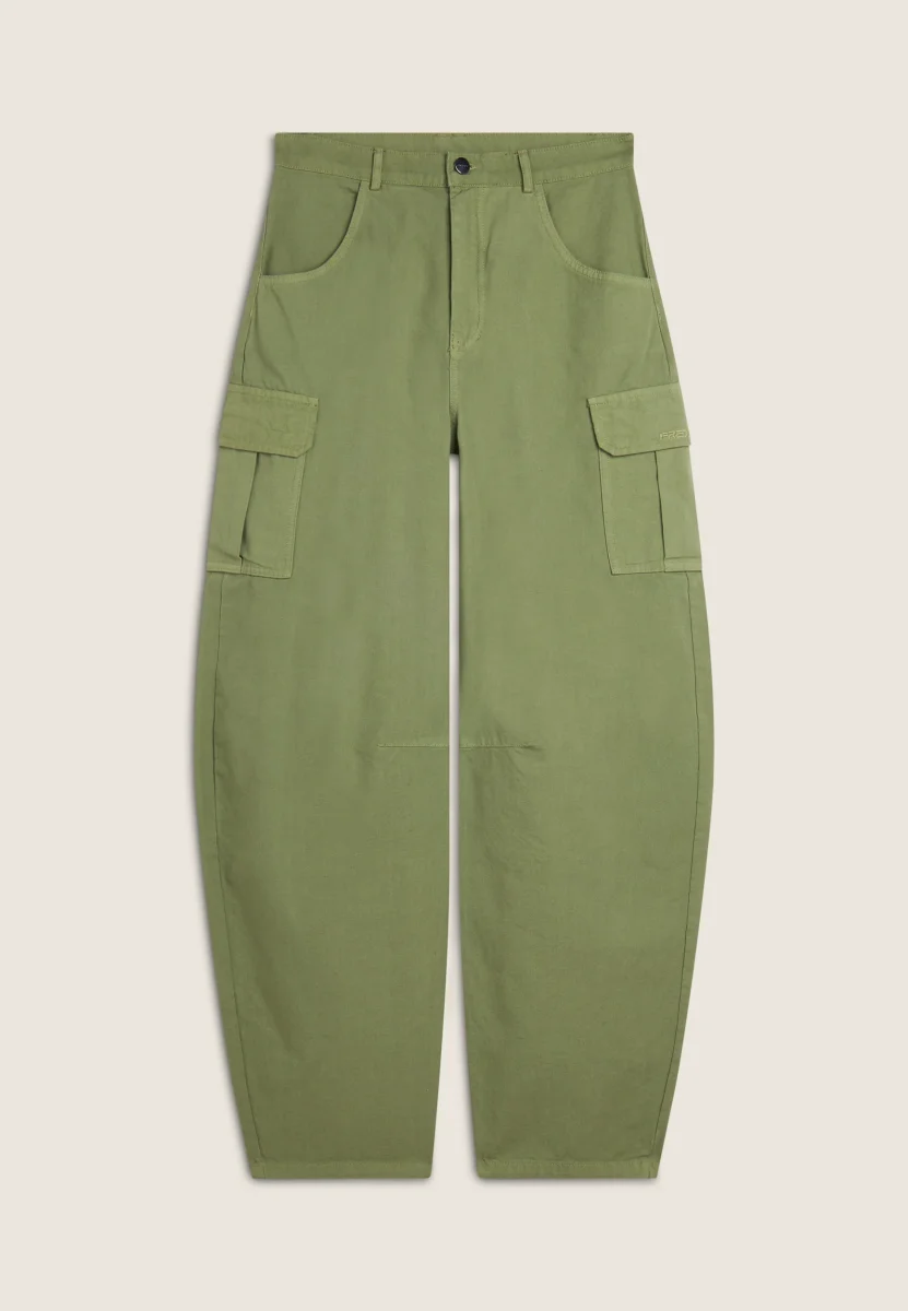 Pantaloni Cargo carrot fit in canvas – Image 5