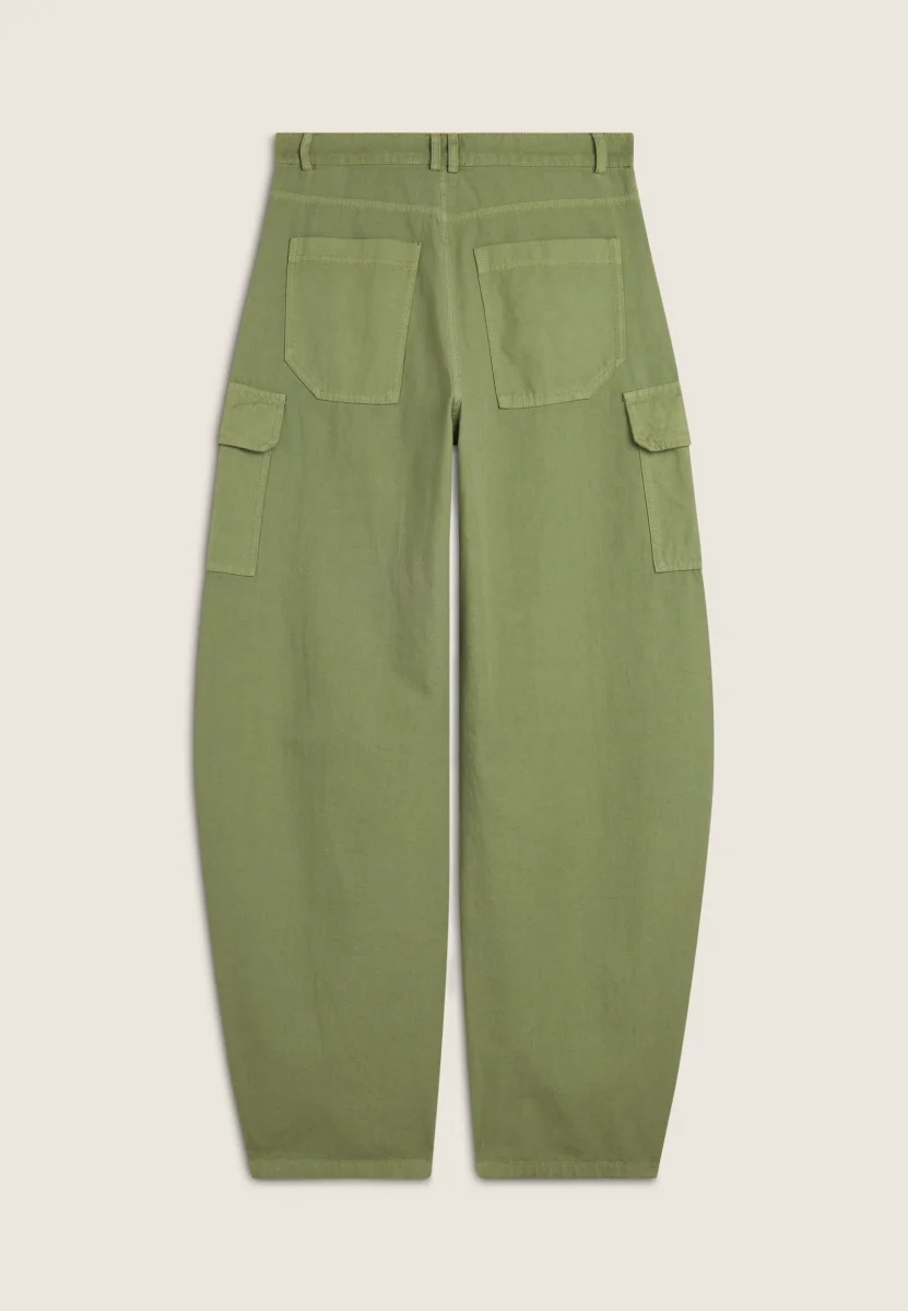 Pantaloni Cargo carrot fit in canvas – Image 6
