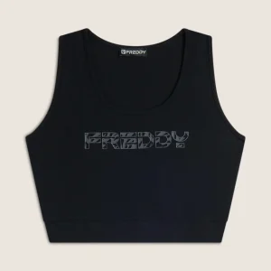 Reggiseno sportivo con sostegno medio e logo floreale