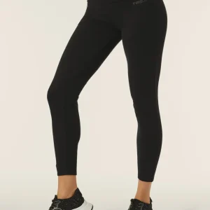 Leggings in felpa garzata con logo sul fianco