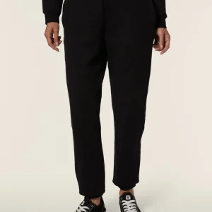 Pantaloni jogger donna in felpa garzata con elastico logato