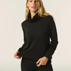 Felpa con cappuccio e tasca a marsupio in tricot a trecce