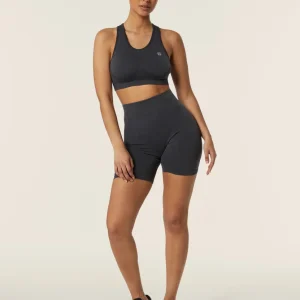 Completo top e leggings biker seamless ice wash