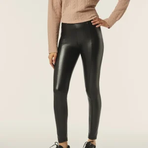 Leggings in similpelle elasticizzata