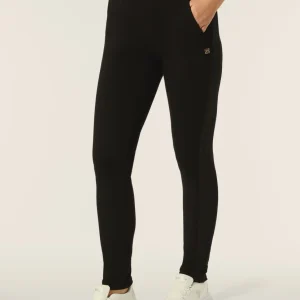 Pantalone donna in felpa viscosa con bande intrecciate