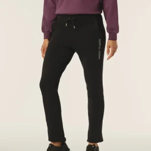 Pantalone donna in felpa garzata con dettagli paisley