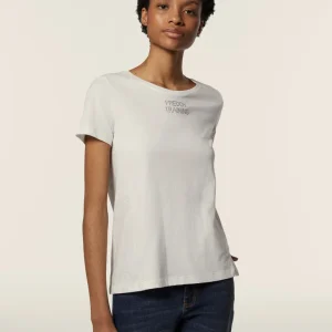 T-shirt donna in jersey con retro fantasia paisley