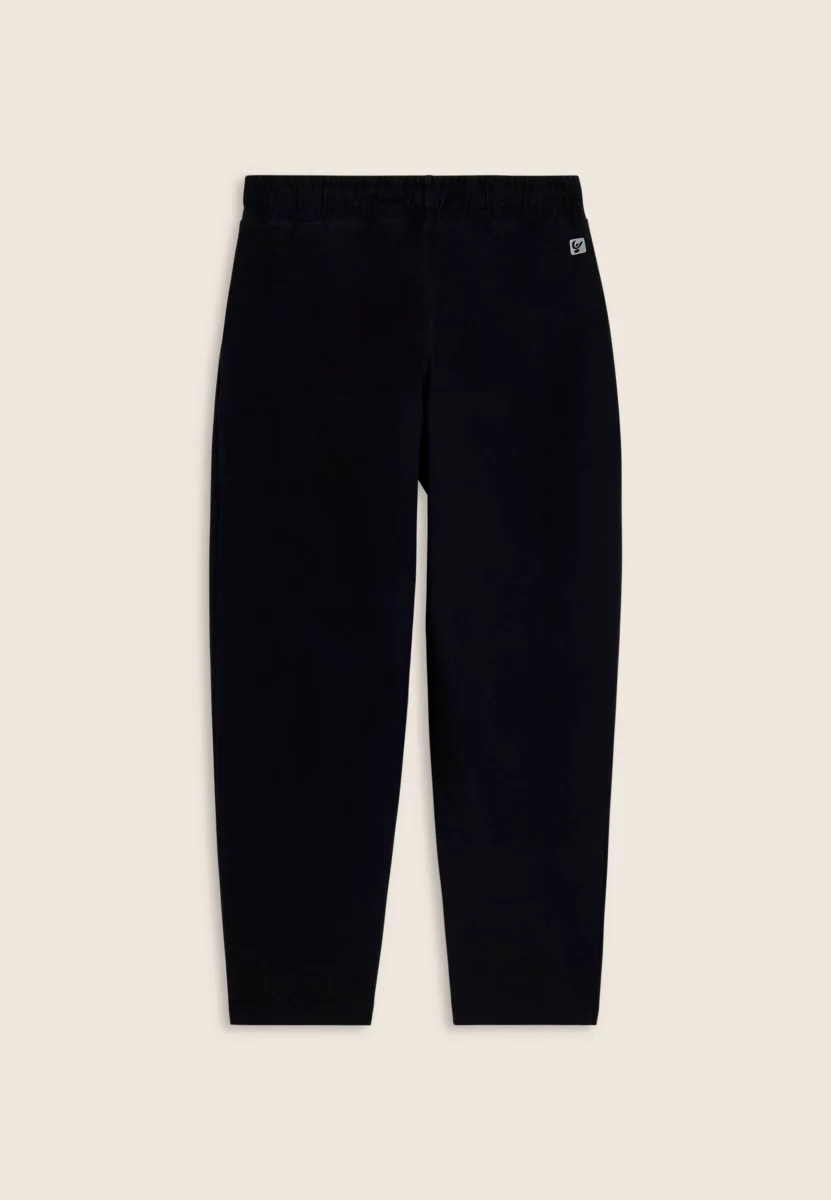 Pantaloni cropped in felpa di cotone tinto effetto vintage – Image 2