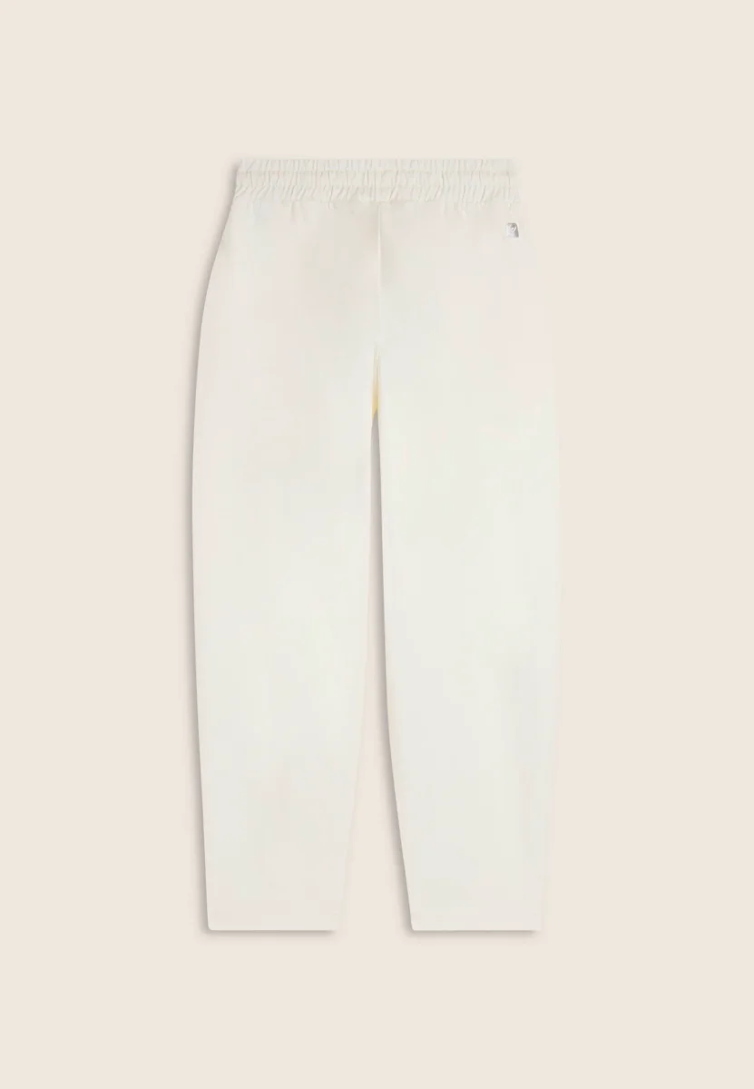 Pantaloni cropped in felpa di cotone tinto effetto vintage – Image 8
