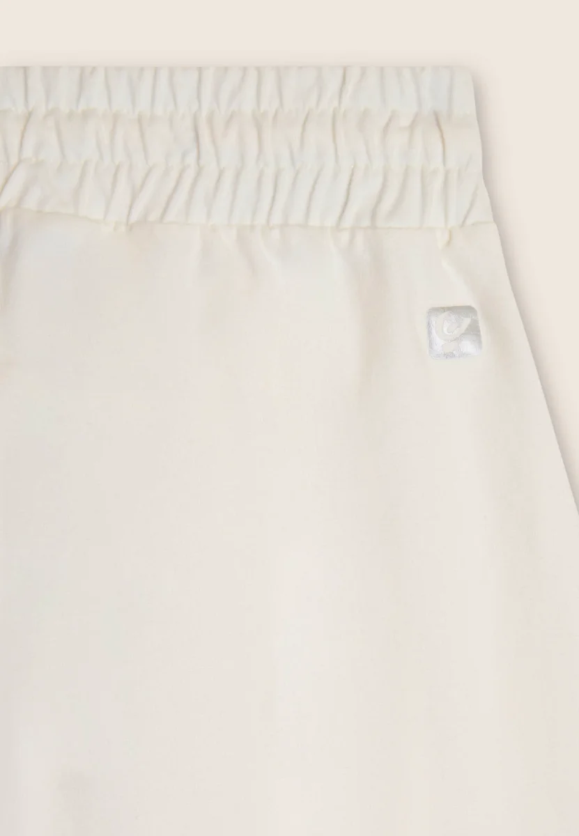 Pantaloni cropped in felpa di cotone tinto effetto vintage – Image 9