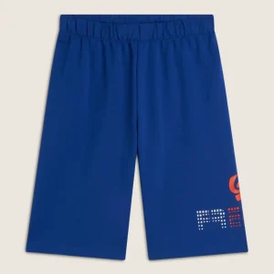 Short Bambino in cotone con Logo Multicolore