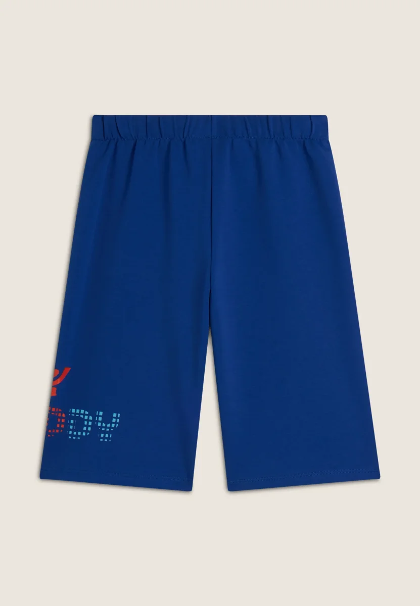 Short Bambino in cotone con Logo Multicolore – Image 2