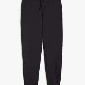 Pantaloni joggers da bambina in felpa con logo sul fondo