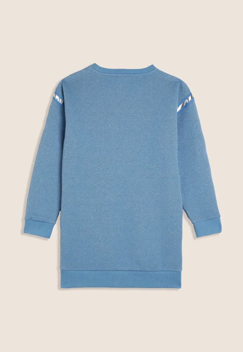 Felpa maxi Bambina in cotone con effetto lurex – Image 5