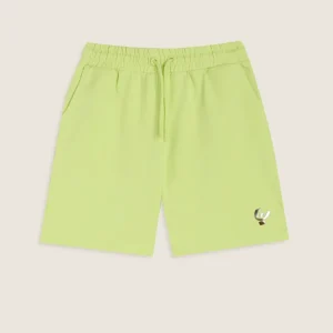 Pantaloni corti Bambina in Cotone con Logo Argento