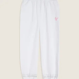Pantaloni Bambina Comfort con Dettagli in Strass