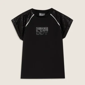 FR2141_2F5001_-_06.jpgv1763031026 T-shirt bambina con stampa lucida e maniche raglan