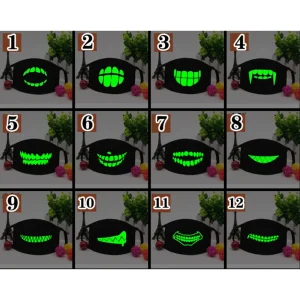 Demi Masque à Poussière Phosphorescent en Coton