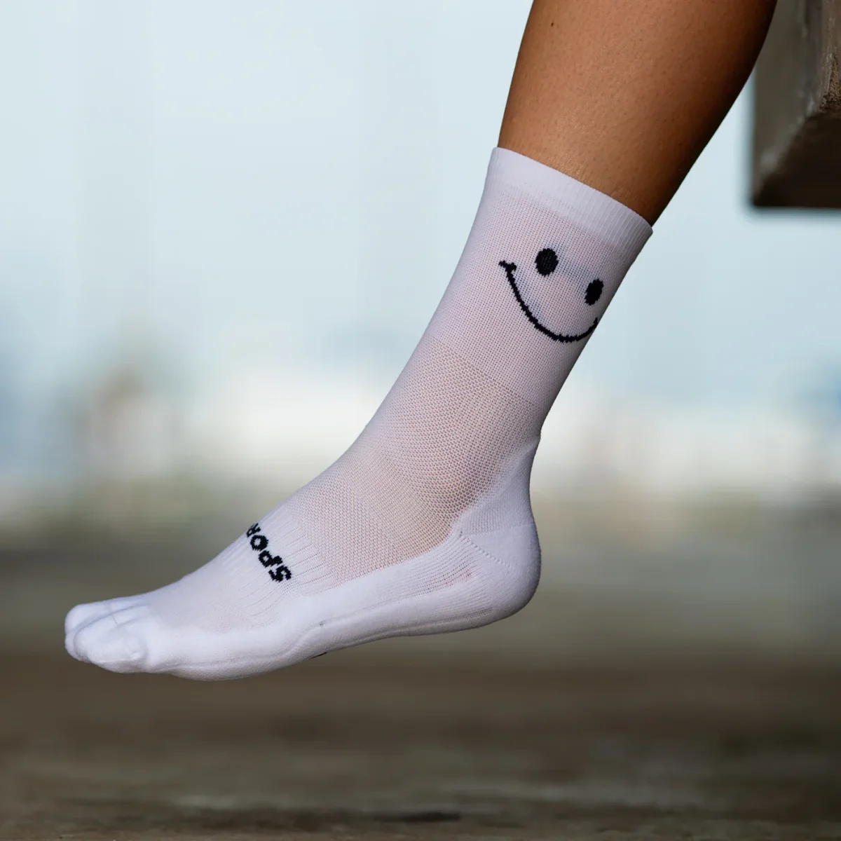 Chaussettes running Sporcks Happy mode White – Image 3