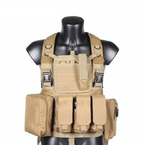 Gilet Homme sans Manches Militaire kaki