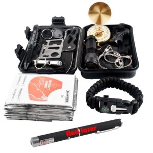 Kit de Survie avec Laser rouge (13 en 1)