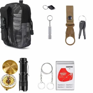 Petit Kit de Survie noir camouflage