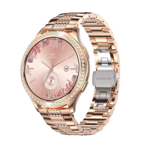 Montre connectée -edition Vogue 2024  IP67  avec bracelet en acier inoxydable