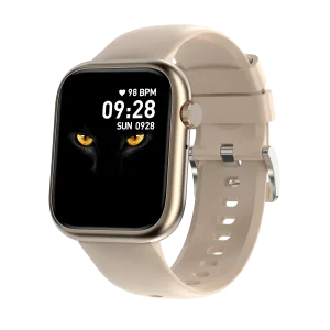 Montre connectée - Edition Omega-avec  bracelet en silicone couleur Rose