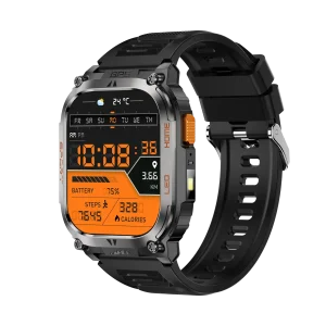 Montre connectée AMOLED  NASA GPS edition Daytona  . écran couleur haute définition de 2,01 pouces 240 x 296 pixels- (avec bracelet silicone)