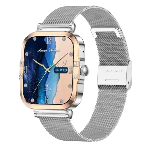 Montre connectée AMOLED- Edition Véga  (avec bracelet milanais) couleur Argent
