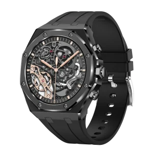 Montre connectée AMOLED  NASA édition  Arizona . écran couleur haute définition  (avec bracelet silicone) couleur cadran Noir