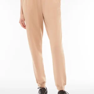 Pantaloni joggers in jersey con elastico logato scopribile