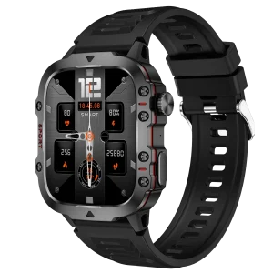 Montre connectée NASA SPORT  Grand écran  résolution haute définition   bracelet en silicone     couleur Noir