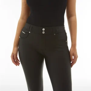 Pantaloni N.O.W.® skinny vita media in similpelle ecologica