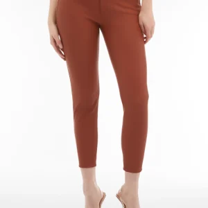 Pantaloni N.O.W.® superskinny vita media in similpelle eco