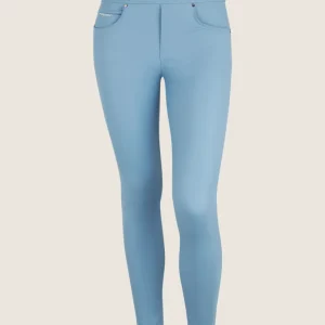 Pantaloni N.O.W. skinny vita media in Similpelle Matt