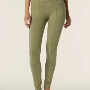 Pantaloni Vita Media in jersey con cuciture decorative