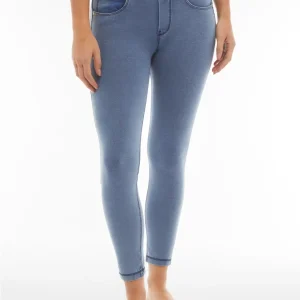 Leggings N.O.W.® superskinny vita media in jersey denim