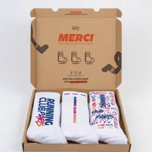 Pack 3 Paires Running Club Paris