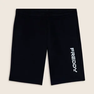 Pantaloni corti unisex in jersey misto cotone con maxi logo