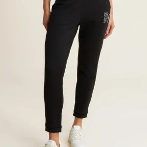 Pantaloni 7/8 con Risvolto e Strass