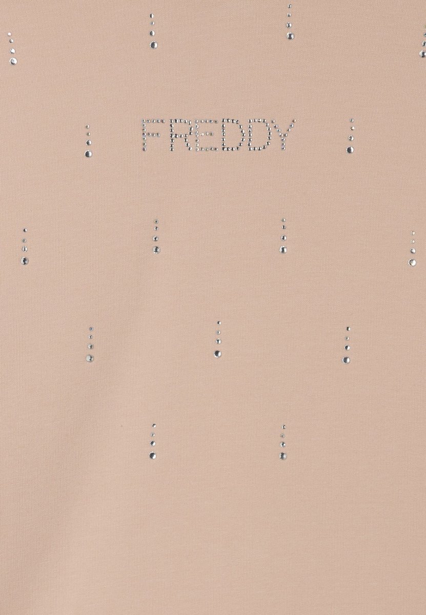 Felpa con Cappuccio decorata da Strass – Image 7