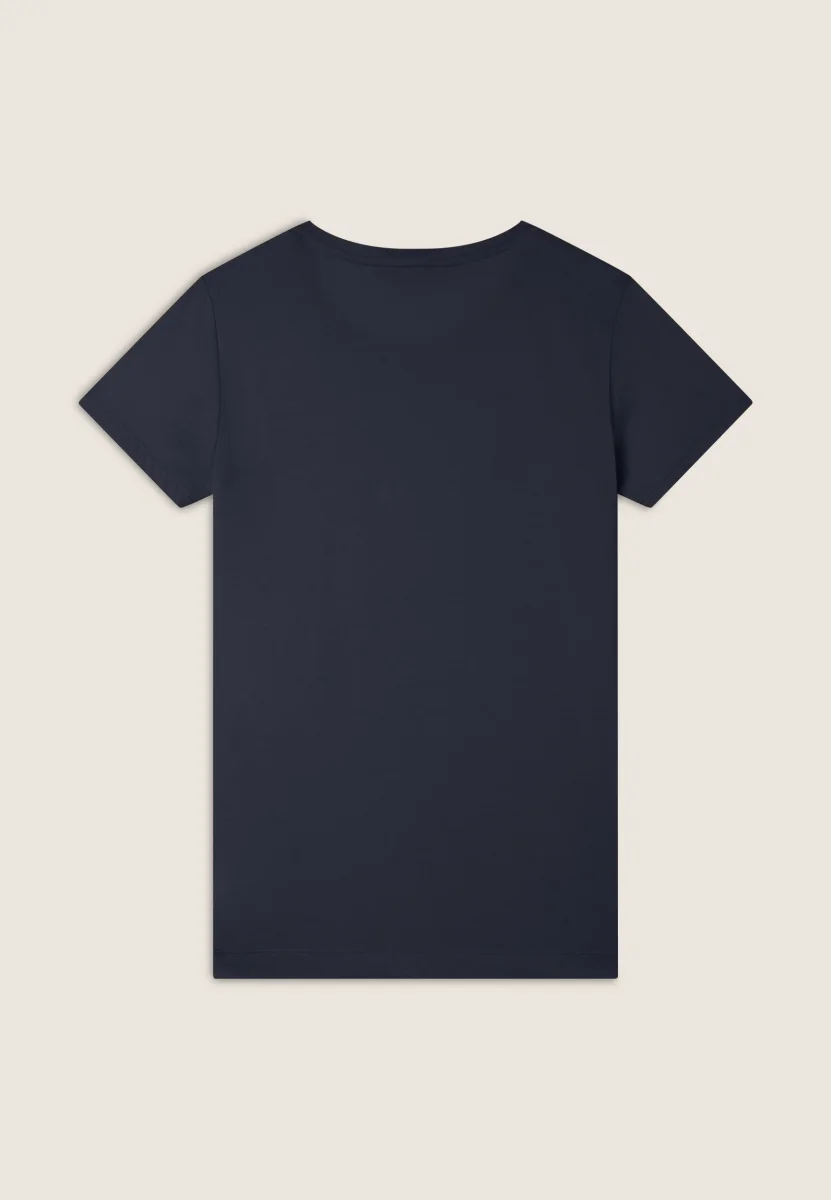 T-Shirt in jersey modal con Logo Strass – Image 9