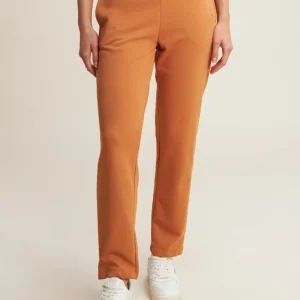 Jogger regular fit in french terry con logo laterale