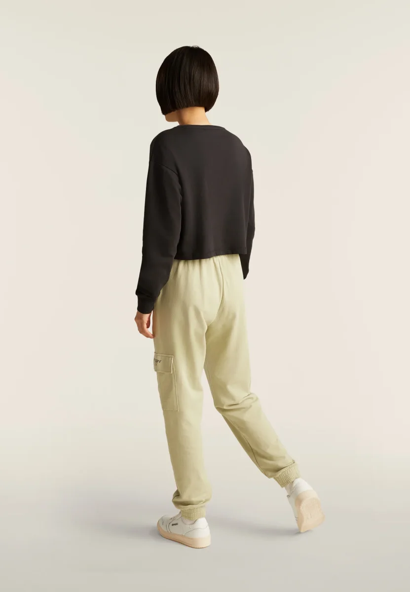 Pantaloni Cargo Regular Fit in French Terry – Image 2