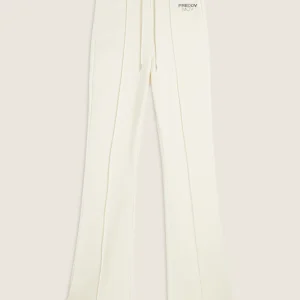 Pantaloni Slim Fit in French Terry con fondo Flare