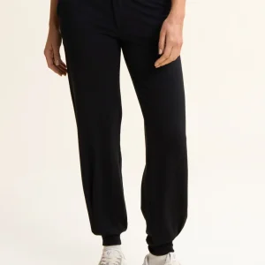 Pantaloni sportivi in felpa di viscosa con fondo a polsino