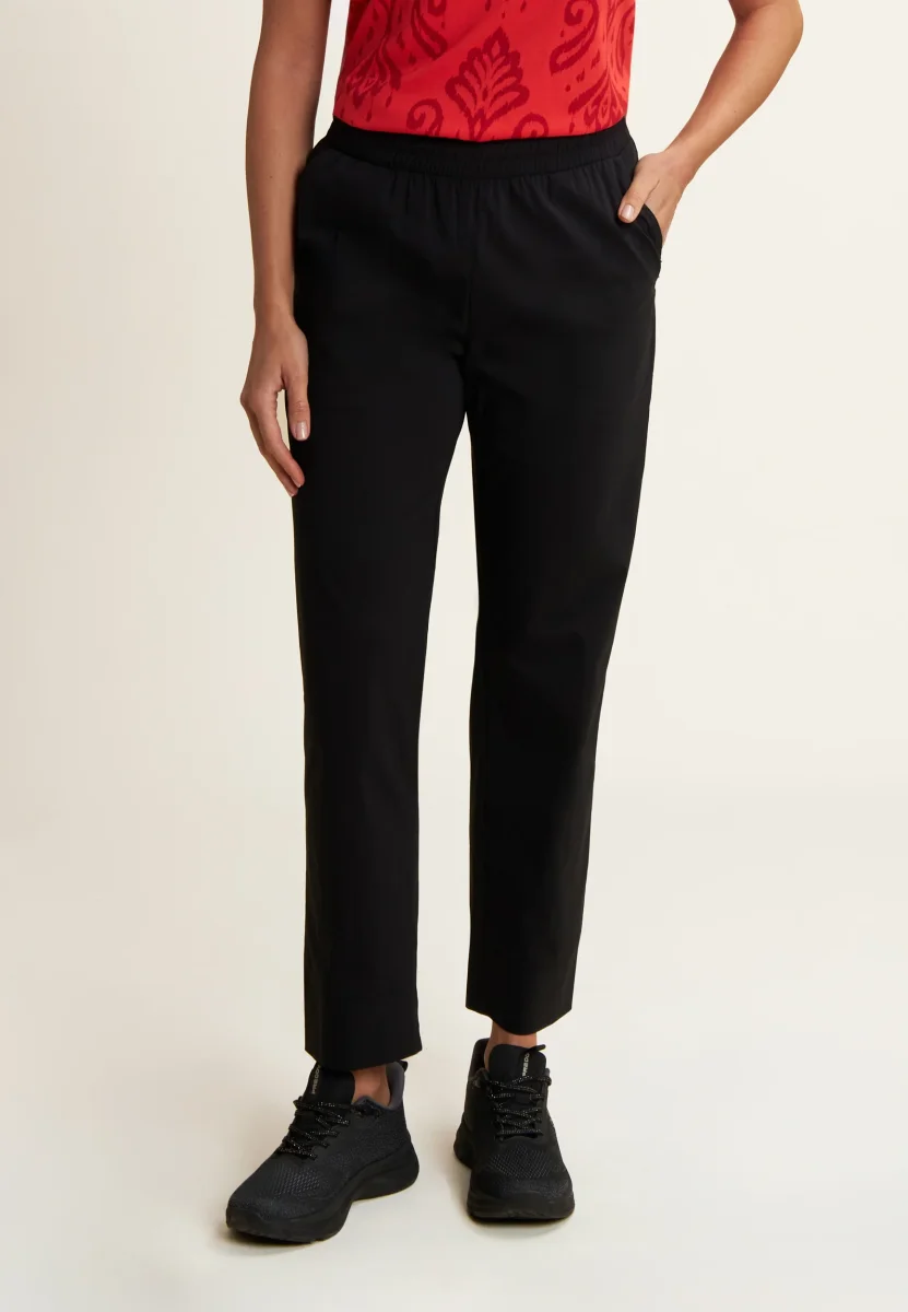 Pantaloni in popeline elasticizzato regular fit – Image 8