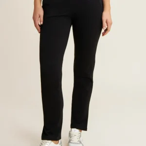 Pantaloni regular con spacchi e coulisse animalier