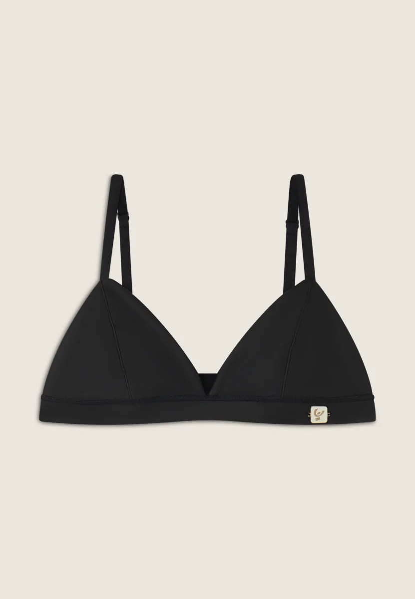 Top a triangolo in similpelle laminata – Image 6